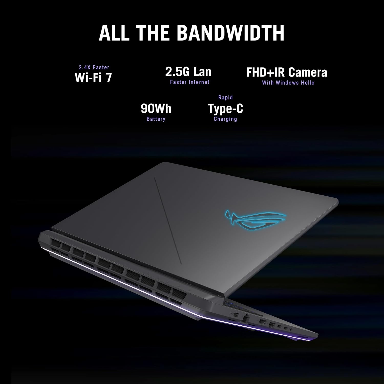 ASUS ROG Strix G16 (2025) Gaming Laptop  16” FHD+ 16:10 165Hz/3ms Display  NVIDIA® GeForce RTX™ 5060 Laptop GPU  Intel® Core™ i7 Processor 14650HX  16GB DDR5  1TB Gen 4 SSD  Wi-Fi 7  Windows 11 Home
