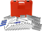 EPAuto Mechanics Tool Set Drive Socket Wrench Ratchets, SAE/Metric, 122-Piece