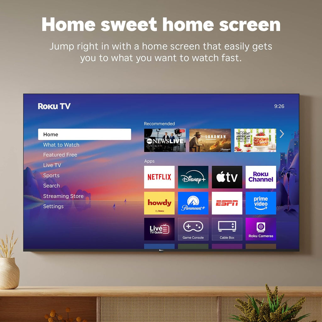 Roku Smart TV – 50-Inch Select Series  4K HDR TV – RokuTV with Enhanced Voice Remote – Flat Screen LED Television with Wi-Fi for Streaming Live Local News  Sports  Family Entertainment