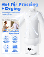Automatic Ironing Machine, 2026 Touched Iron, Wrinkle-Free in 8-12 Min, 2-in-1 Hands Free Clothes Iron, 360° Without Blind, S-XXL, One-Click Gentle Steamer (Standard)