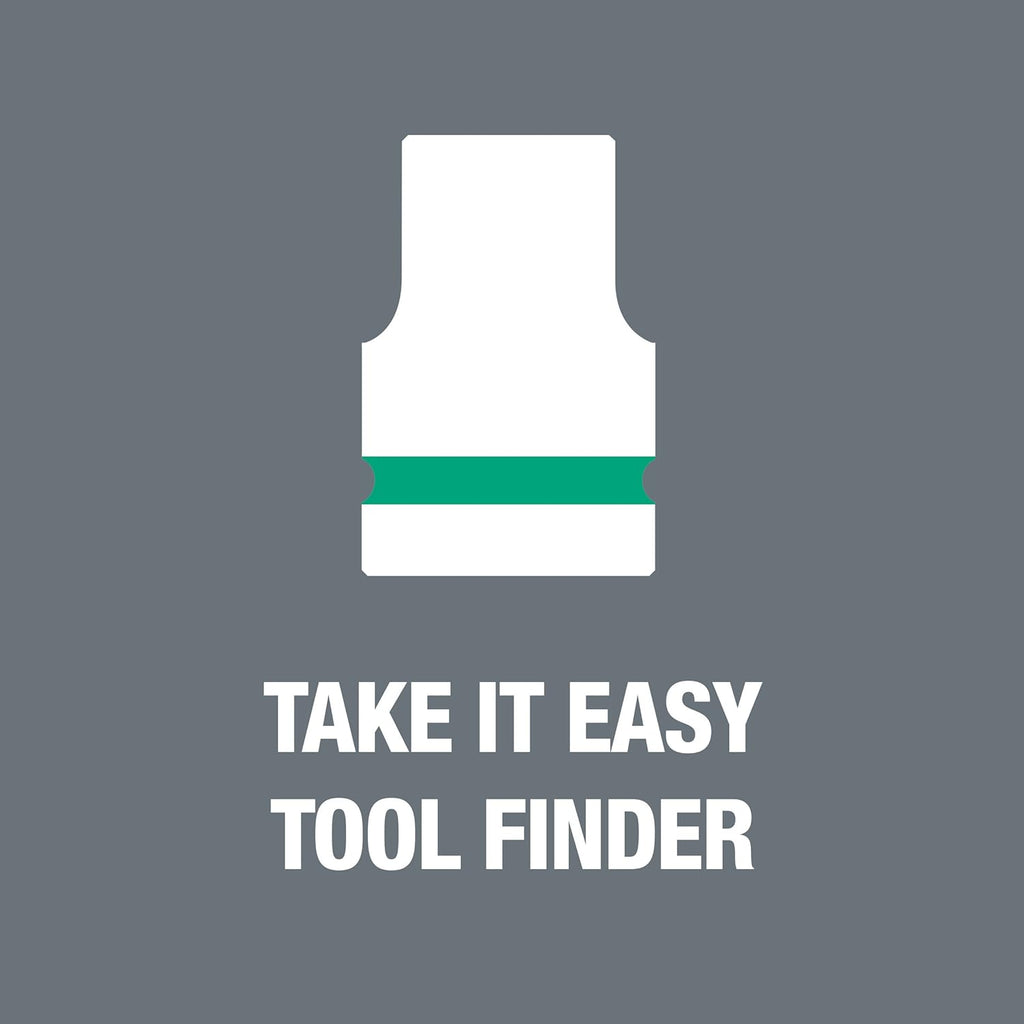 WERA 05004203001 8790 HMC HF 1 Zyklop Socket Set with 1/2" Drive, with Holding Function, 10 Pieces