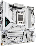 GIGABYTE B850M Eagle WIFI6E ICE AMD AM5 mATX Motherboard, Support AMD Ryzen 9000/8000/7000 Series, DDR5, 8+2+2 Power Phase, 2X M.2, PCIe 5.0, USB-C, WIFI6E, 2.5GbE LAN, EZ-Latch, 3-Year Warranty