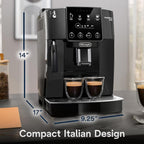Delonghi ECAM22022B Magnifica Start Automatic Espresso Machine (Renewed) Bundle with 2 YR CPS Enhanced Protection Pack