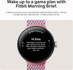 Google Pixel Watch 3 (45mm) 2024 Model - Android Smartwatch  Heart Rate Tracking  Fitbit Advanced Running  Fitness Insights  24-Hour Battery - Matte Black Aluminum Case - Obsidian Band - Wi-Fi