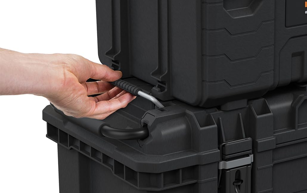 Keter ROC Pro Gear Heavy Duty Tool Storage Rolling Mobile Toolbox 28 inch Black/Grey