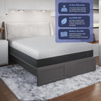 Celestial Sleep 10 Inch RV Short Queen Mattress, Made in The USA, CertiPUR-US®, Oeko-Tex®, and Fiberglass-Free™ Certified Cooling Memory Foam Camper Bed - Medium