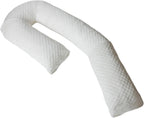 MedCline Cooling Body Pillow for Side Sleepers, Full-Body Support Pillow with Adjustable Memory Foam Stuffing, Ergonomic Design for Comfort All Night Long