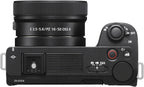 Sony Alpha ZVE10 II - APS-C Interchangeable Lens Mirrorless Content Creators' Camera - Black - with Lens