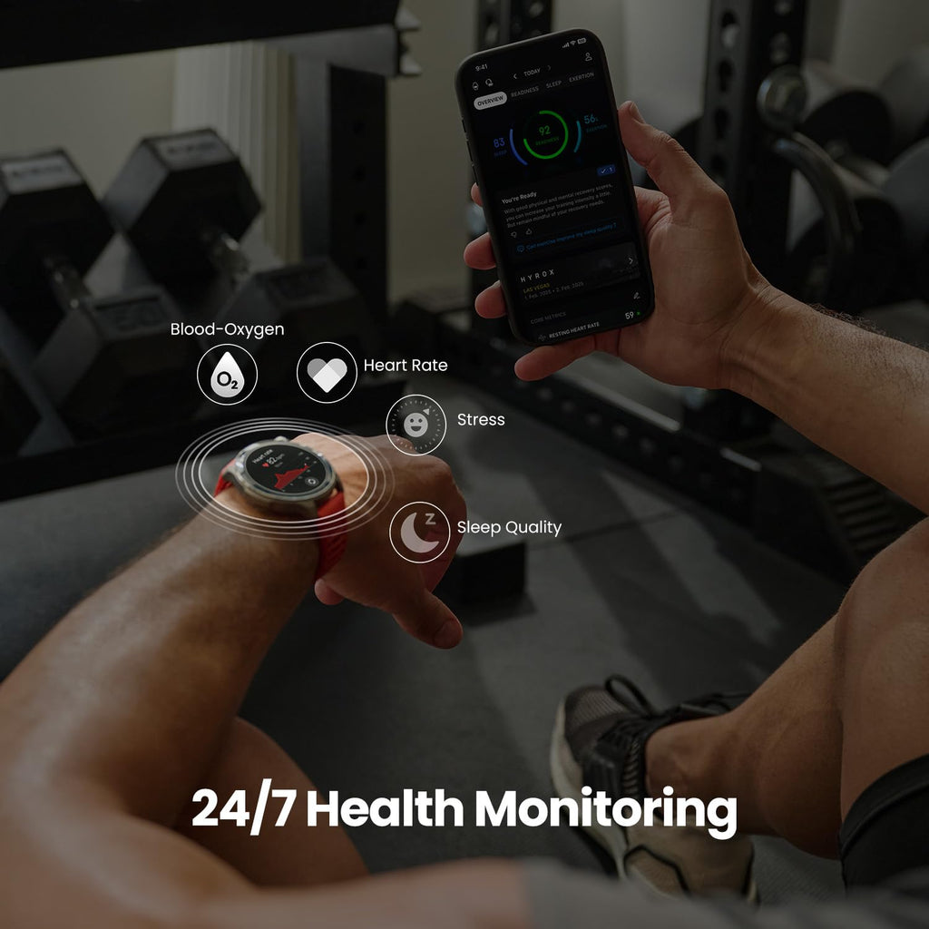 Amazfit Balance 2 Smart Watch 1.5" AMOLED Display  Offline Maps  Dual Band GPS  21 Days Battery  160+ Sport Modes  Hyrox & Golf Mode  Strength Training  Heart Rate & Sleep Tracker for Android & iPhone