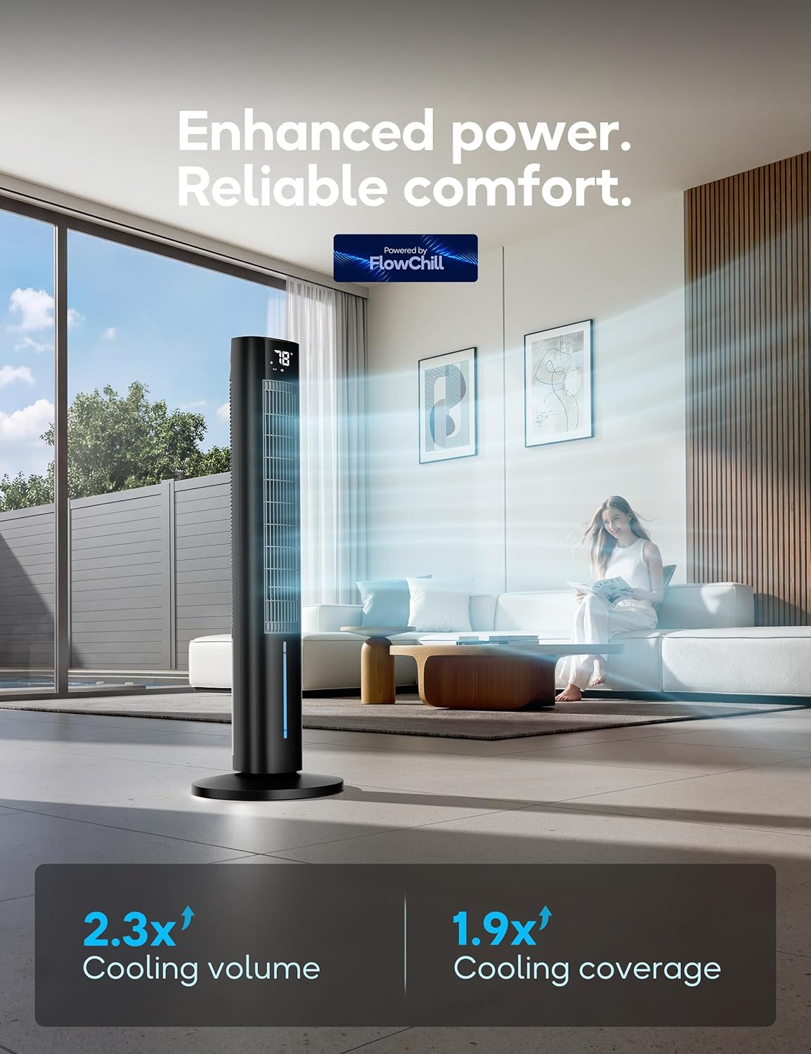 Windowless Portable Air Conditioners, 45" 3-IN-1 Evaporative Cooler for Room No window, 12H Timer & 60° Swing, 1.06Gal Water Tank & 4 Ice Packs, Quiet Portable ac Unit with Remote for Bedroom