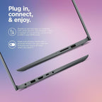 Lenovo IdeaPad Laptop Computer - 8GB RAM - 256GB SSD Storage - Intel Core - Microsoft Office for The Web | Rapid Charging  Webcam  Windows 11 no Mouse | Essential Laptop  Slim  Light