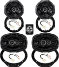 KICKER Speakers 6.5 & 6X9 inch for Ford F-150 2015-2024 Upgrade Kit - 2 Pairs of DS Series with Adapters and Harness  Car Audio Front & Rear Door Speaker DSC650  43DSC6504 & DSC6930  43DSC69304