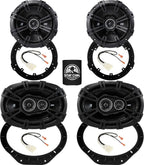 KICKER Speakers 6.5 & 6X9 inch for Ford F-150 2015-2024 Upgrade Kit - 2 Pairs of DS Series with Adapters and Harness  Car Audio Front & Rear Door Speaker DSC650  43DSC6504 & DSC6930  43DSC69304