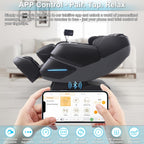 MassaMAX MT339 4D Massage Chair, Full Body Recliner with Auto Footrest, Zero Gravity, OTA Cloud Tech, SL Track, Deep Yoga Stretch, 27 Modes, APP, AI Control, and Heating (Deep Black)