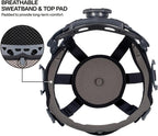 Klein Tools 60407T2RL Type 2 Hard Hat, Vented Full Brim, Class C Hard Hat with Chin Strap, 6-Point Suspension with Accessory Mounts, Washable Padding, and Rechargeable Headlamp