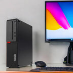 Lenovo ThinkCentre M710S SFF Desktop Computer PC, 6th Gen Core 3.70GHz, 8GB RAM, 256GB SSD, VGA, Keyboard and Mouse, WiFi, BT, Windows 11 Pro (Renewed)
