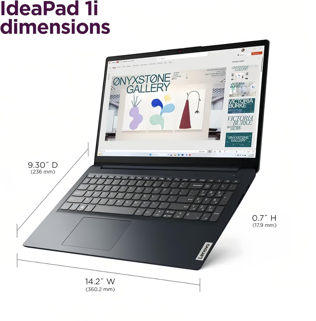 Lenovo IdeaPad Touchscreen Business Laptop  Intel 10-Core i5-1335U (Up to 4.6 GHz)  15.6" FHD Display  8GB RAM  256B SSD  Copilot AI-Ready  Wi-Fi 6  SD Card Reader  Windows 11 Home