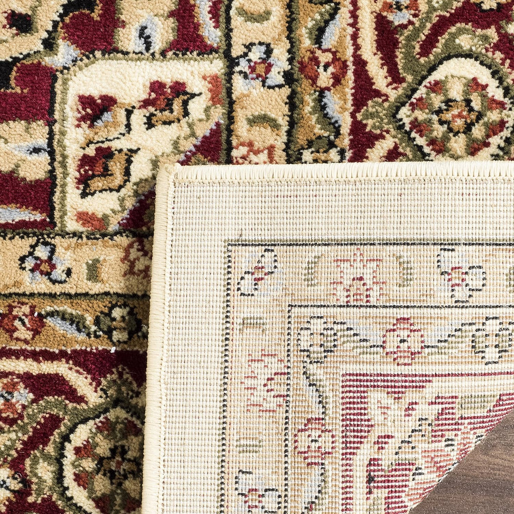 SAFAVIEH Lyndhurst Collection X-Large Area Rug - 12' x 18', Ivory & Red, Traditional Oriental Design, Non-Shedding & Easy Care, Ideal for High Traffic Areas in Living Room, Bedroom (LNH330A)