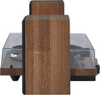 Crosley C62C Turntable HiFi System Record Player with Speakers  Adjustable Tonearm  Moving Magnet Cartridge  Bluetooth Receiver  40W Per Channel  and Anti-Skate  Walnut