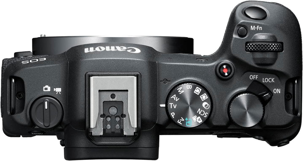 Canon EOS R8 Mirrorless Camera Body  Full‑Frame CMOS Sensor  24.2Megapixels  4K 60p Video  Dual Pixel AutofocusII  Lightweight Camera for Content Creation  Photography and Vlogging  Black