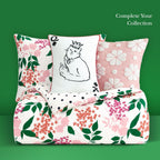 kate spade new york Bold Blossoms Full/Queen Comforter Set, 300 Thread Count Cotton Reversible Cover, All Season 3 Piece Bedding, Machine Washable, Floral Multicolor