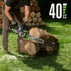 EGO POWER+ Chain Saw  16” Battery Powered Chainsaw  Electric Cordless  Includes 56V 4.0Ah Battery and Charger – CS1613