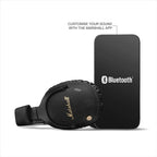 Marshall Monitor III A.N.C. Over-Ear Bluetooth Headphones - Active Noise Cancelling with Microphone | 100+ Hrs Wireless Playtime | Lightweight  Foldable Design for Travel - Black
