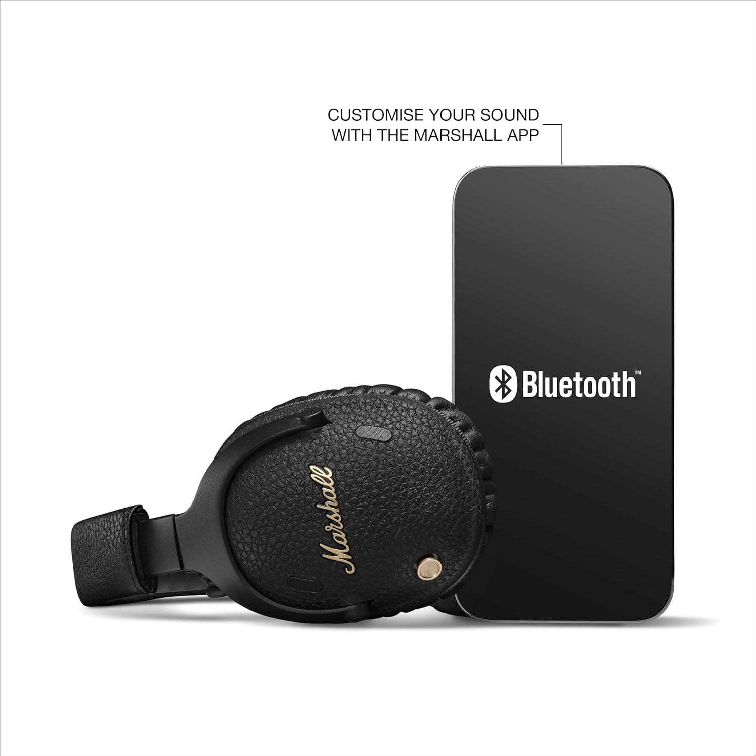 Marshall Monitor III A.N.C. Over-Ear Bluetooth Headphones - Active Noise Cancelling with Microphone | 100+ Hrs Wireless Playtime | Lightweight  Foldable Design for Travel - Black