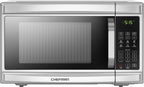 Chefman Countertop Microwave Oven, 1.3 Cu. Ft. Digital, Stainless Steel, 1000 Watts, with 6 Auto Menus, 10 Power Levels, Eco Mode, Memory, Mute Function, Child Safety Lock, Easy Clean Microwave Ovens
