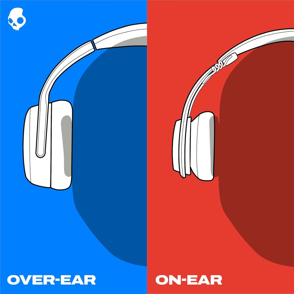 Skullcandy Crusher ANC 2 Wireless Over-Ear Bluetooth Headphones with Multi-Sensory Bass  Active Noise Cancelling  Up to 60 Hours Battery  Microphone for iPhone Android - Hazard