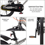 RoyalBaby EZ Fride Kids Bike 16 18 20 Inch  Lightweight Aluminum 2-in-1 Balance to Pedal Bike with One-Key Switch for Boys Girls Ages 4+
