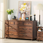 Farmhouse Dresser and Nightstand Set - 3 Piece, 54" Wide Dresser and 24" Nightstands for Bedroom, Living Room, Hallway