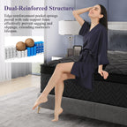 King Mattress, 14 Inch Luxury Hybrid King Size Mattress in a Box, Medium Firm Mattresses with Cooling Gel Memory Foam & Pocket Springs, Double Additional Support, 365-Night Trial
