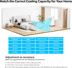 10000 BTU Portable Air Conditioners for Rooms up to 550 Sq Ft, 4 Modes Portable AC Unit with Cool/Fan/Dehumidifier/Sleep, Remote Control & 24H Timer, Energy Saving for Bedroom, Apartments