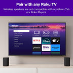 Roku Wireless Speakers - Set of 2 (Pack of 1) - Compatible with Roku TV  Streambar  and Streambar Pro (SE is not compatible)