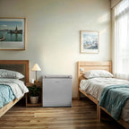 Frigidaire Retro Compact Mini Fridge with Freezer Compartment, Chrome Handles, Built-in Water Dispenser, (1.8 cu ft)