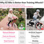 RoyalBaby Girls Bike, Stargirl EZ Kids Bike Balance and Pedal Bicycle with Basket and Dual Handbrake, 12 14 16 18 Inch Toddlers to Big Kids 3-8 Years, Multiple Colors