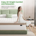 California King Mattress, Enhanced 12 Inch Cal King Mattress in a Box, Gel Memory Foam Independent Pocket Springs, Medium Firm, Pressure Relief, Strong Edge Support, 365-Night Trial, CertiPUR-US