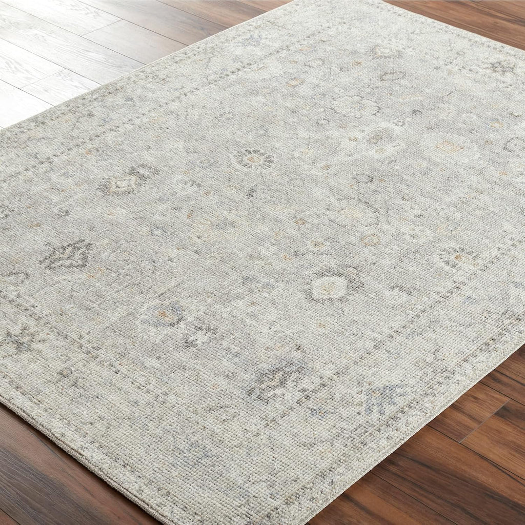 Livabliss x Becki Owens Davina Damask Area Rug , 7'10" x 10', Light Grey
