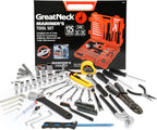 Great Neck MS125 125 Piece Marine Tool Set, Gifts for Men, Dad Gifts, High Visibility, Water-Resistant Boat Tool Box Case, Anti-Rust Chrome-Plated Boat Supplies And Accessories