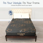 Marquis CopperZen Hybrid Plush Mattress – King Size Bed with Copper-Infused Cooling Cover & Tri-Zone Pocket Coils – CertiPUR-US Certified, Pressure Relief, 5-Year Warranty