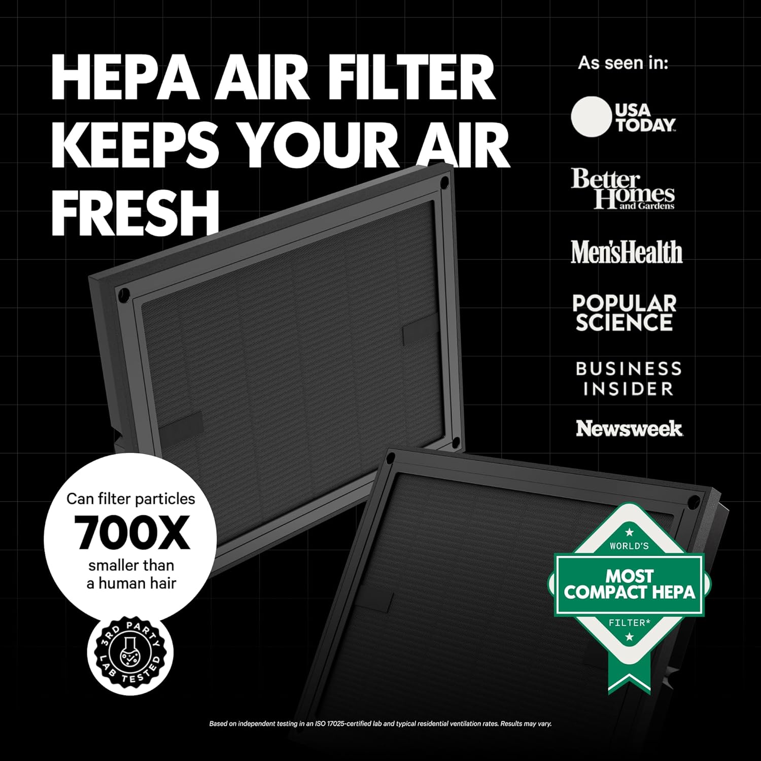 PuroAir Air Purifier 100i Smart HEPA Air Purifiers for Home Pets - Portable Small Air Purifier Filters up to 550 Ft² of Pollutants, Smoke, Pollen, Dust - Room Air Purifiers for Bedroom, Baby, Office