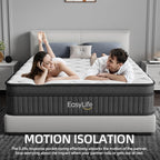 12 Inch Multilayer Hybrid Queen Mattress|Cochones Mattress|Nectar Mattress|Medium Firmness|Cool and Breathable|Individual Pocketed Springs for Motion Isolation| in a Box