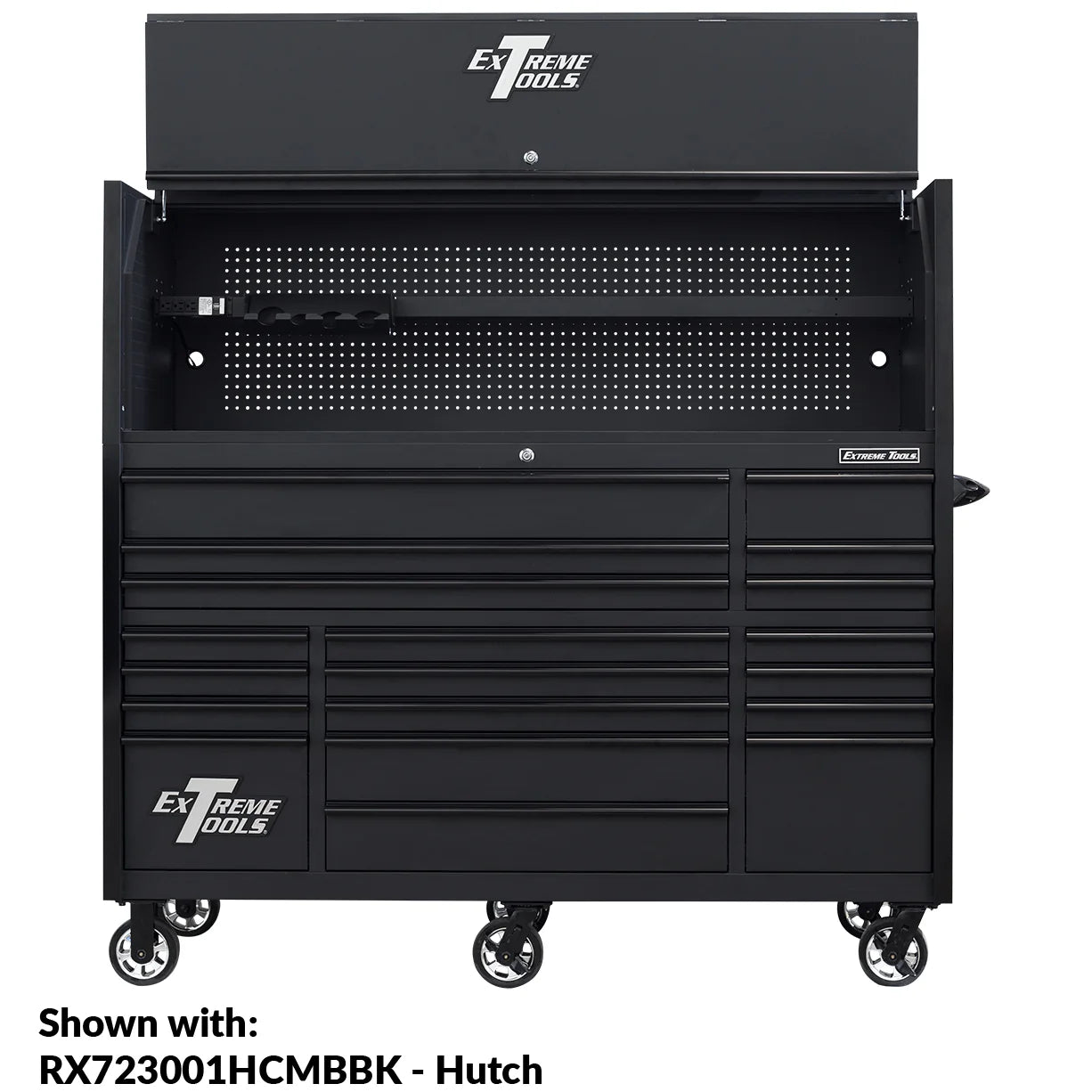 Extreme Tools RX250 Series 72-in x 30-in Roller Cabinet 19-Drawer 250 lb Drawer Slides