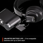 SteelSeries Arctis Nova Pro Wireless Multi-System Gaming Headset - Premium Hi-Fi Drivers - Active Noise Cancellation - Infinity Power System - ClearCast Gen 2 Mic (Renewed)