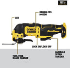 DEWALT XTREME 12V MAX Brushless Cordless Oscillating Tool with Blades and Adaptor, Bare Tool Only (DCS353B)