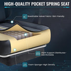 Homall Gaming Chair with Massage & Footrest, Ergonomic Computer Office Chair, High-Back Racing Style Reclining Chair with Adjustable Lumbar Support, Breathable Tech Fabric for Adults (Dark Black)