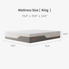 ESHINE King Adjustable Bed Frame-Luxury Gel Memory Foam(783 Pocket Springs), Bed Base Frames with Massage, Wireless Remote, USB, Under Bed Night Light, Head and Foot Incline, Medium Soft, 3000 Series