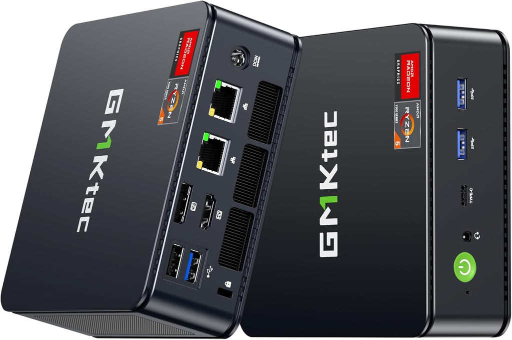 GMKtec M6 Ultra Gaming Mini PC Ryzen 7640HS (Upgraded 6600H/ 6800U)  16GB RAM DDR5 1TB SSD Dual NIC LAN 2.5GbE Desktop Computers Office Home  Triple 4K Display  WiFi 6  USB4  BT 5.2  DP  HDMI 2.0