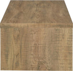 Coaster Home Furnishings Wooden Coffee Table w/ Side Panels & Center Brace, Mango Wood - Modern Rectangular Living Room and Bedroom Furniture for House and Apartment